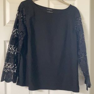 Banana Republic. Sheer arm stylish evening wear top.